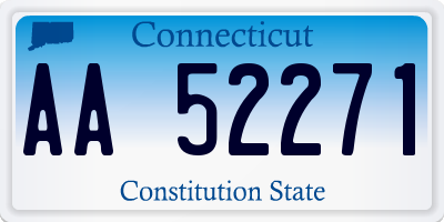CT license plate AA52271