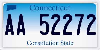 CT license plate AA52272