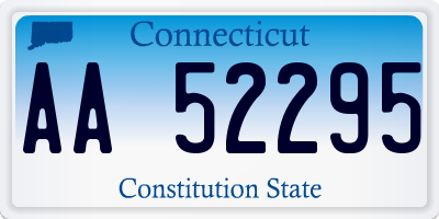 CT license plate AA52295