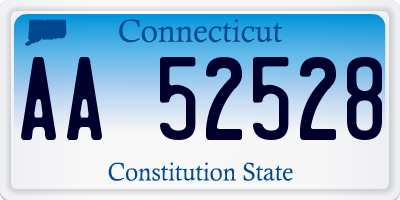 CT license plate AA52528