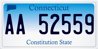 CT license plate AA52559