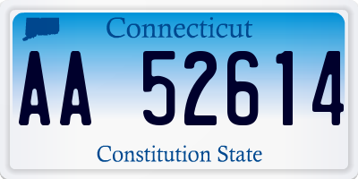 CT license plate AA52614