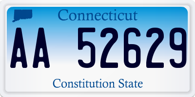 CT license plate AA52629