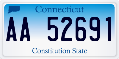 CT license plate AA52691