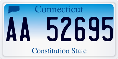 CT license plate AA52695