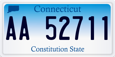 CT license plate AA52711