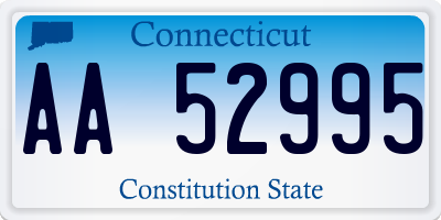 CT license plate AA52995