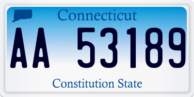 CT license plate AA53189