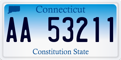 CT license plate AA53211