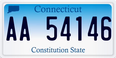 CT license plate AA54146