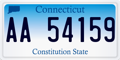 CT license plate AA54159