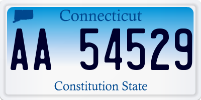 CT license plate AA54529