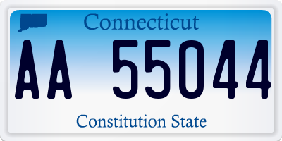 CT license plate AA55044