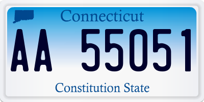 CT license plate AA55051