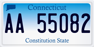 CT license plate AA55082