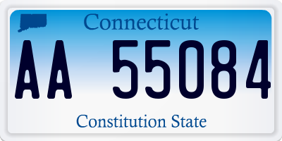 CT license plate AA55084