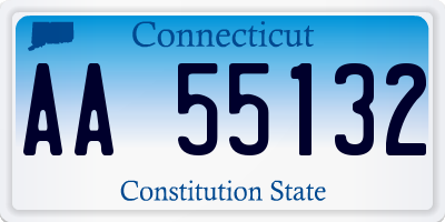 CT license plate AA55132