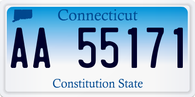 CT license plate AA55171