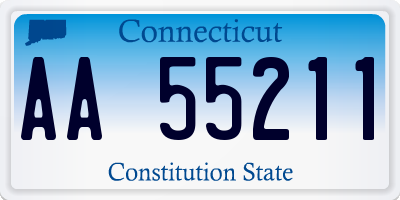 CT license plate AA55211