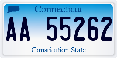 CT license plate AA55262