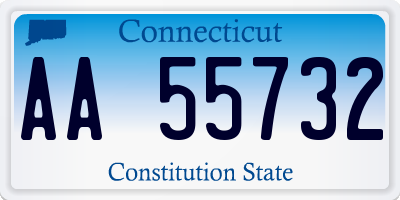 CT license plate AA55732