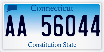 CT license plate AA56044