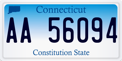 CT license plate AA56094