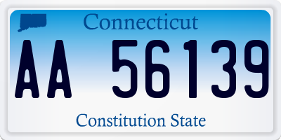 CT license plate AA56139