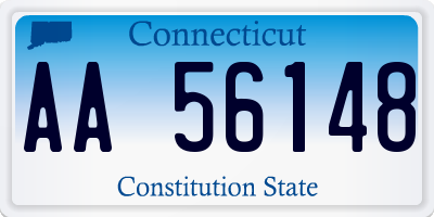 CT license plate AA56148