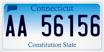 CT license plate AA56156