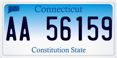 CT license plate AA56159