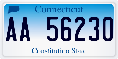 CT license plate AA56230