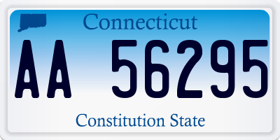 CT license plate AA56295