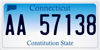 CT license plate AA57138