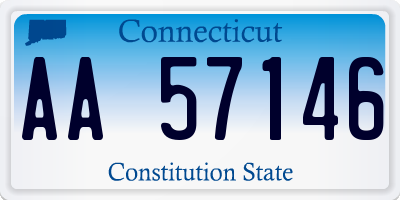 CT license plate AA57146