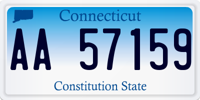 CT license plate AA57159