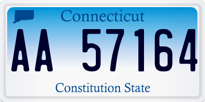 CT license plate AA57164