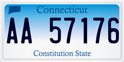 CT license plate AA57176