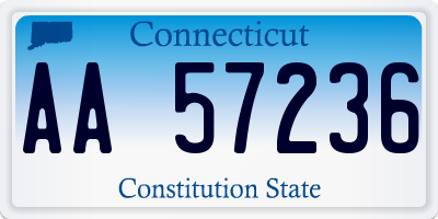 CT license plate AA57236