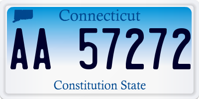 CT license plate AA57272