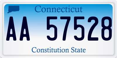 CT license plate AA57528