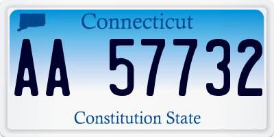 CT license plate AA57732