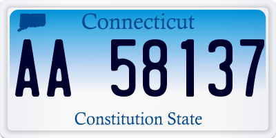 CT license plate AA58137