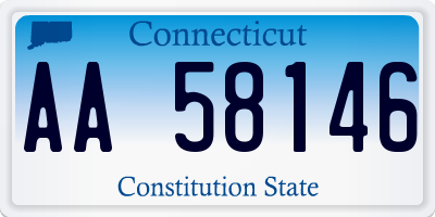 CT license plate AA58146