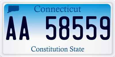 CT license plate AA58559