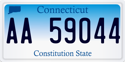 CT license plate AA59044