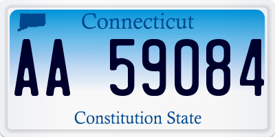 CT license plate AA59084