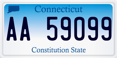 CT license plate AA59099