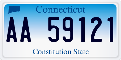 CT license plate AA59121