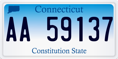 CT license plate AA59137
